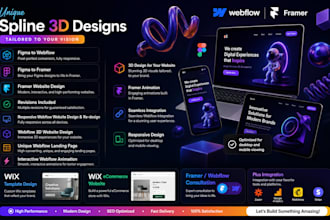 revamp wix website into 3d animated interactive website spline using wix studio