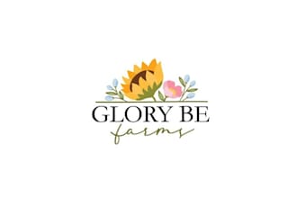 design custom flower farm and event space logo
