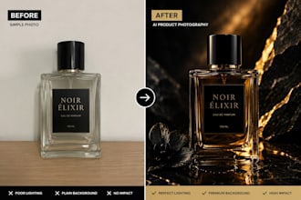create luxury ai product ads and product photography for brands