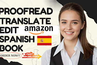 proofread spanish book,spanish book editing, spanish translation,kdp formatting