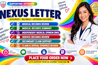 review medical records and provide comprehensive medical summary for VA
