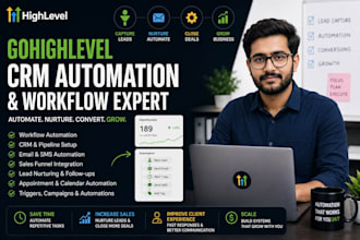 build gohighlevel CRM automation workflows sales funnels sales funnel