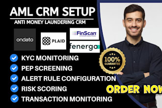 setup aml crm ondato fenergo finscan plaid feedzai nice actimize thetaray unit21