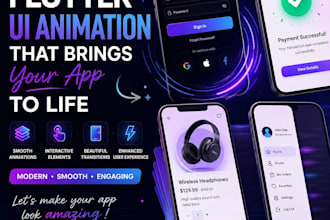 build animated flutter UI