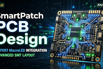 design low power macroled smartpatch pcb system