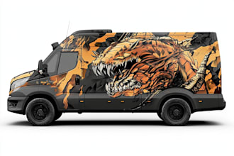 car wrap, vehicle wrap, racing car wraps, van wrap design