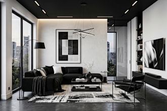 design stunning interior spaces photorealistic 3d rendering using sketchup