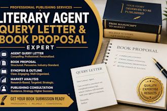 write a literary agent query letter and professional book proposal