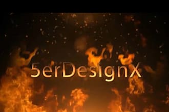 make you a high quality Fire video such as the one on I have here with 4 custom lines