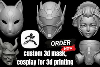 custom 3d mask printable mask halloween mask 3d cosplay mask face mask printing