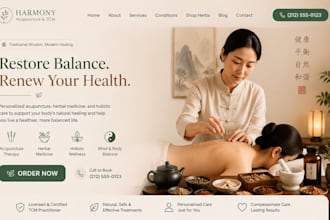 design squarespace acupuncturist website tcm practitioner website herbal website