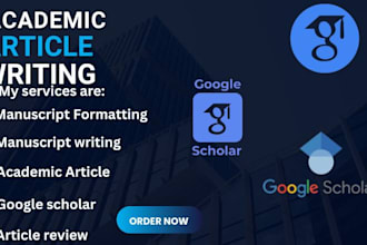 do academic article review manuscript writing formatting  google scholar