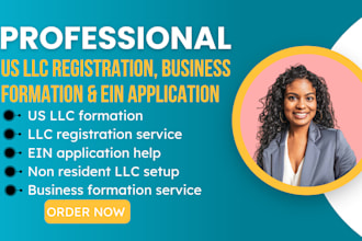 register US llc, business formation and ein for resident and non residence