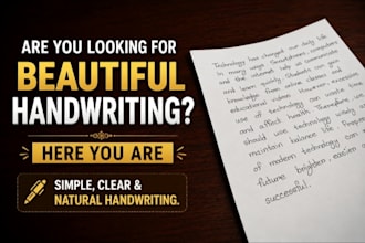 do clean and natural handwritten works