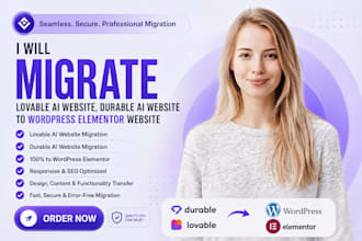 clone migrate durable ai 10web website lovable to wordpress website elementor