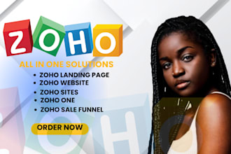 build zoho landing page zoho sites zoho website automation sale funnel