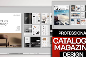 design modern catalog design, product catalog and magazine