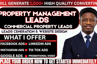 property management leads commercial property leads facebook ads google ads