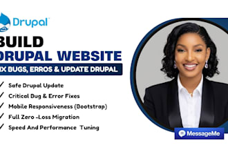 develop custom drupal website, module, theme and API