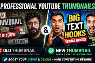 create scroll stopping youtube thumbnails