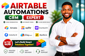 setup airtable database airtable crm automation softr webapp softr client portal