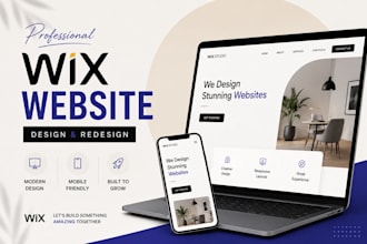 design a modern wix website or redesign a professional wix site