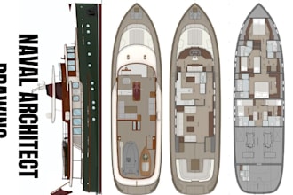 create professional ship design and naval architecture plans
