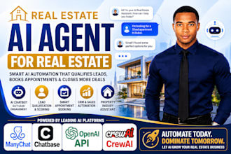real estate ai agent chatbot openai manychat chatbase crewai ai automation