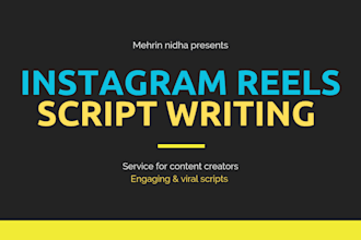 write engaging instagram reels and youtube shorts scripts