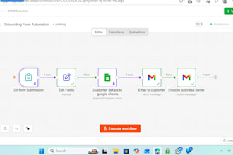 build n8n workflow for client onboarding lead generation gmail automation
