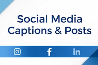 write engaging social media posts and captions