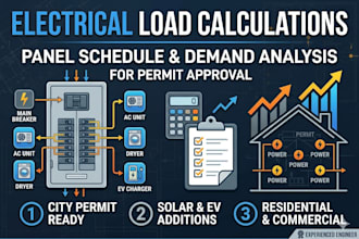 perform residential electrical load calculations and panel schedules