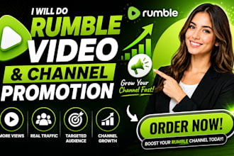 do organic rumble video and channel promotion
