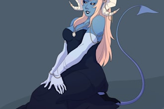 draw fullbody art of any character for you