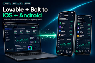 lovable to ios, bolt mobile app, v0, capacitor, base44 ios, studio ai mobile