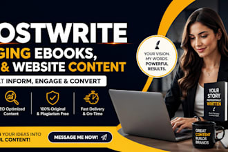 ghostwrite engaging ebooks, blogs, and website content