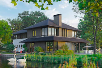 create architectural walkthrough and realistic 3d animation