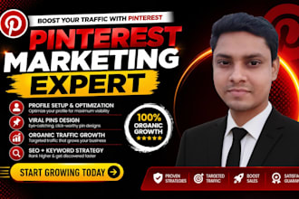 be your pinterest marketing manager for SEO traffic and growth