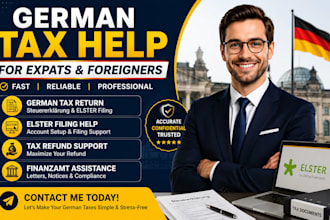 help expats and freelancers with german tax return, vat return filing via elster