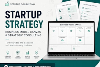 create a professional business model canvas for your startup