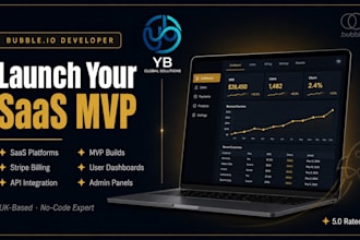 develop bubble io saas mvp, bubble web app as bubble developer