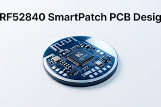 create wearable nrf52840 smartpatch pcb design
