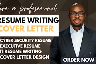 write an executive cyber security resume, federal resume, IT, cover letter