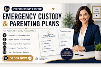 draft emergency custody request urgent motion temporary custody agreement