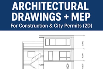 provide architectural permit drawings with pe stamp support