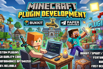 create advanced spigot, bukkit and paper minecraft plugins