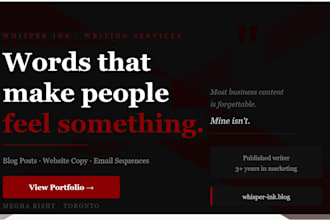 write SEO blog posts, website copy, and email content for your business