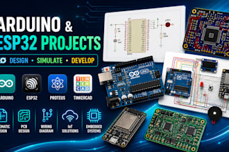 design arduino esp32 pcb circuit design, schematic, wiring diagram, iot projects