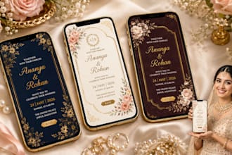 create a premium digital invitation website