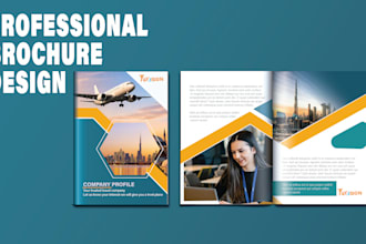 professional brochure design, bifold, trifold, profile